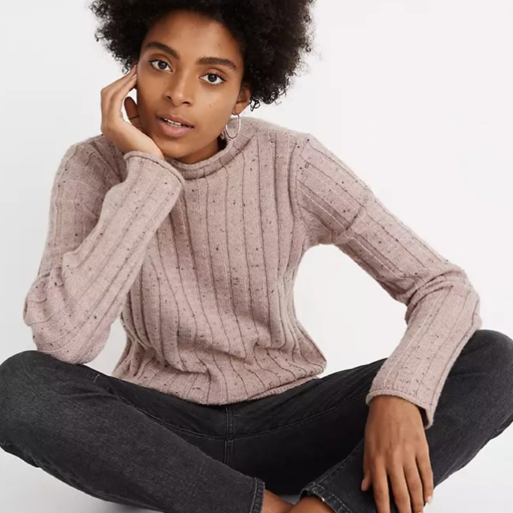 NWT Madewell Donegal Evercrest Turtleneck Sweater